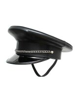 Rimba Polizei-Mütze Schwarz Silber M-L