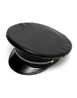 Rimba Polizei-Mütze Schwarz Silber M-L