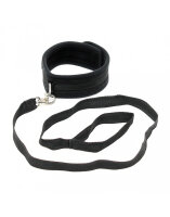 Rimba Soft Collar with Leash Black