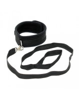 Rimba Soft Collar with Leash Black