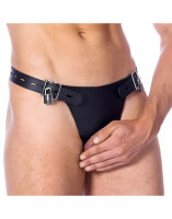 Rimba Keuschheitsgürtel mit Schlössern Schwarz...