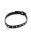 Rimba Halsband mit Ring und Nieten Schwarz 32-44 cm