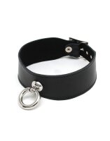 Rimba Halsband mit Ring Schwarz 32-38 cm