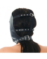 Rimba Gesichtsmaske aus Nappa-Leder Schwarz