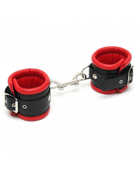 Rimba Luxe Gepolsterte Handschellen Schwarz Rot