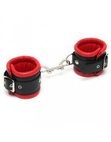 Rimba Luxe Gepolsterte Handschellen Schwarz Rot