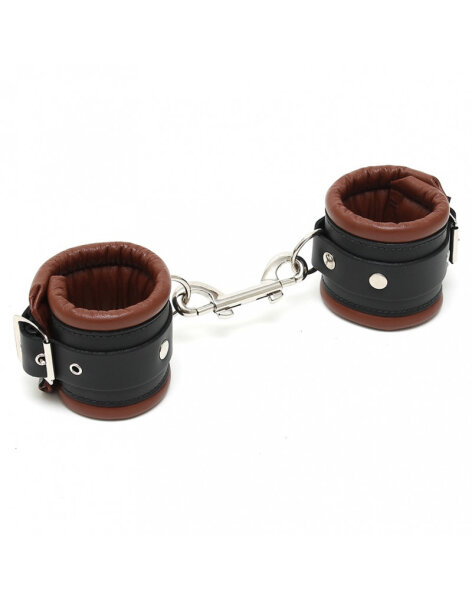 Rimba Luxe Padded Handcuffs Black Brown