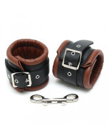 Rimba Luxe Padded Handcuffs Black Brown