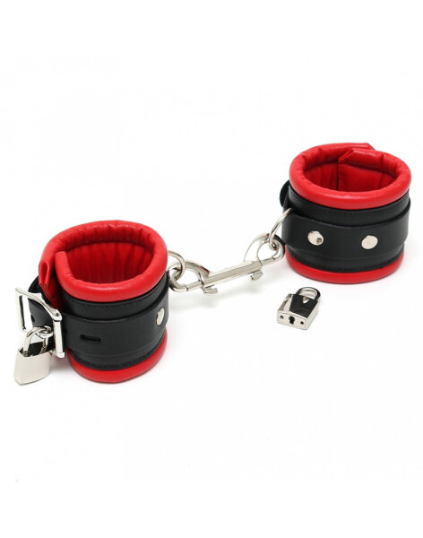 Rimba Luxe Padded Handcuffs Black Red