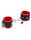 Rimba Luxe Padded Handcuffs Black Red