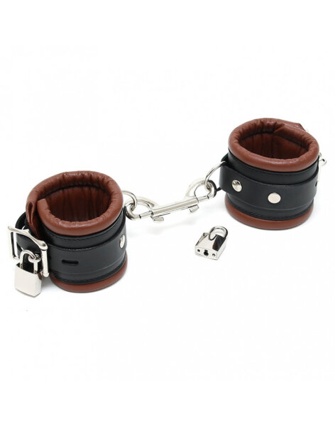 Rimba Luxe Padded Handcuffs Black Brown