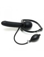 Rimba Aufblasbarer Knebel mit Pumpe Schwarz