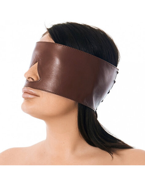 Rimba Blindfold with Nose Opening Brown