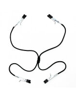 Rimba Nippel- und Schamlippenklemmen mit Gummizug Schwarz...