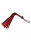 Rimba Geflochtener Flogger Rot Schwarz 50 cm