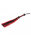 Rimba Geflochtener Flogger Rot Schwarz 50 cm
