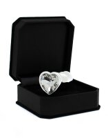 Rimba Analplug mit herzförmiger Basis Silber...