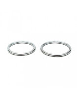 Rimba 2-teiliges Cockring-Set aus Metall Silber Ø...