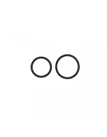 Rimba 2-teiliges Cockring Set Schwarz Ø 5+5,5 cm