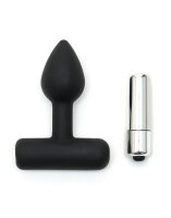 Rimba Mini Analplug mit Vibration Schwarz Ø 2,4 cm