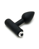 Rimba Mini Analplug mit Vibration Schwarz Ø 2,4 cm