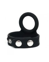 Rimba Penis Strap with Cock Ring Black Ø 3 cm