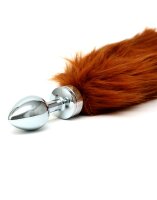 Rimba Butt Plug with Fox Tail Multicolor Ø 3 cm