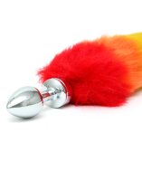 Rimba Analplug mit Fuchsschwanz Mehrfarbig Ø 3 cm