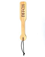 Rimba Wooden Paddle with “Bitch” Label Brown...