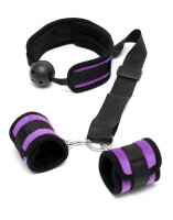 Rimba Ball Gag mit Handschellen Mehrfarbig Ø 4,5 cm