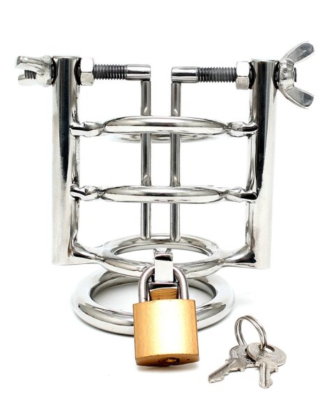 Rimba Urethral Stretcher with Penis Ring and Padlock Ø 4.5 cm