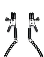 Rimba Nipple Clamps with Chain Black