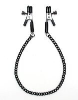 Rimba Nipple Clamps with Chain Black