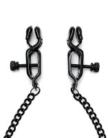 Rimba Nipple Clamps with Chain Black