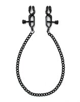 Rimba Nipple Clamps with Chain Black