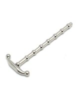 Rimba Ribbed Urethral Sound Silver 8 mm