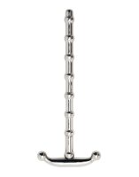 Rimba Ribbed Urethral Sound Silver 8 mm