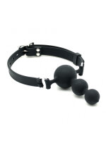 Rimba Toys Mouth Gag with Three Balls Black