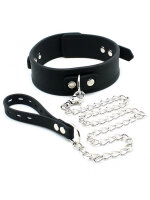 Rimba Toys Adjustable Collar with Leash Black