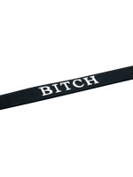 Rimba Collar with Bitch Lettering Black