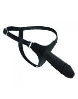 Rimba Strap-On Dildo mit Gurt Schwarz 20 cm Ø 5 cm