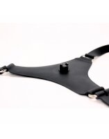 Rimba Strap-On Dildo mit Gurt Schwarz 20 cm Ø 5 cm