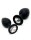 Rimba 2-teiliges Buttplug Set Schwarz Ø 2,8-3,8 cm