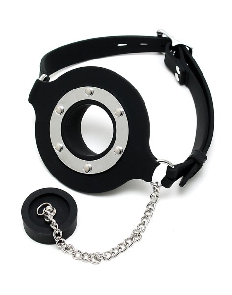 Rimba Toys Gag with Opening and Stopper Black