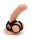 Rimba Latex Play - Quatro Cock Ring and Ball Splitter - Black