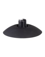 Rimba Latex Play - Exchangeable Dildo for Strap-on with Sucking Cup - Black