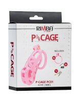 Rimba P-Cage PC01 Penis Cage Pink 10.5 cm Ø 3.9 cm