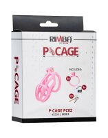 Rimba P-Cage PC02 Penis Cage Pink 8.5 cm Ø 3.9 cm