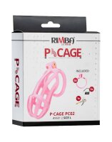 Rimba P-Cage PC02 Penis Cage Pink 10.5 cm Ø 3.9 cm