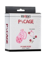 Rimba P-Cage PC03 Penis Cage Pink 8.5 cm Ø 3.9 cm